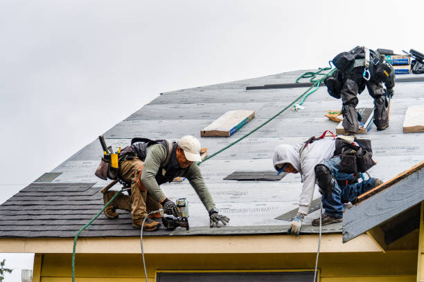 Professional Roofing technician working in Camas, WA